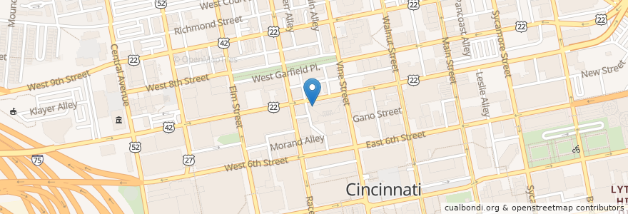 Mapa de ubicacion de Lookout Joe en Amerika Syarikat, Ohio, Hamilton County, Cincinnati.