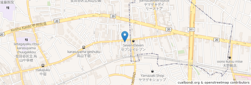 Mapa de ubicacion de 大衆割烹 弥彦 en Japon, Tokyo.