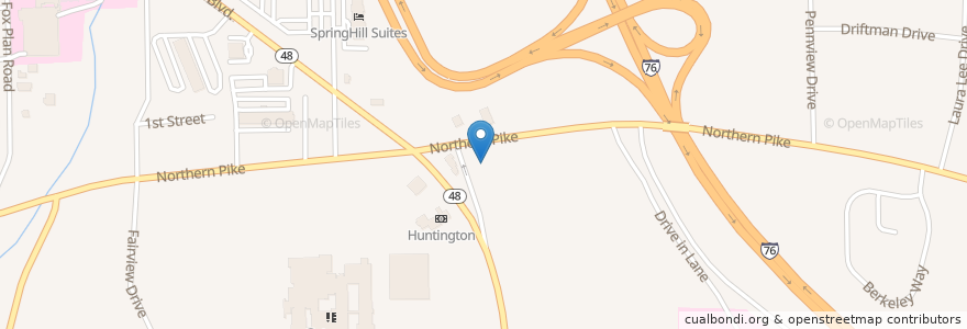 Mapa de ubicacion de Kings Family Restaurant en Estados Unidos Da América, Pensilvânia, Allegheny County, Monroeville.