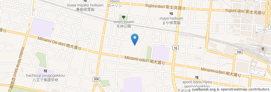 Mapa de ubicacion de 本立寺 en Japão, Tóquio, 八王子市.
