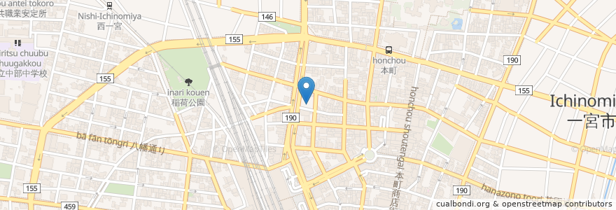 Mapa de ubicacion de Mayパーク en Япония, Айти, 一宮市.