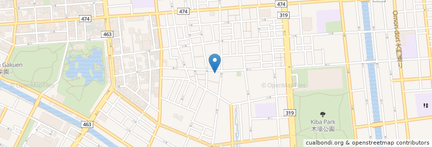 Mapa de ubicacion de 龍光院 en Japonya, 東京都, 江東区.