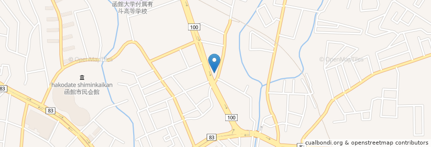 Mapa de ubicacion de 函館ベテル・キリスト教会 en Japon, Préfecture De Hokkaidō, 渡島総合振興局, 函館市.