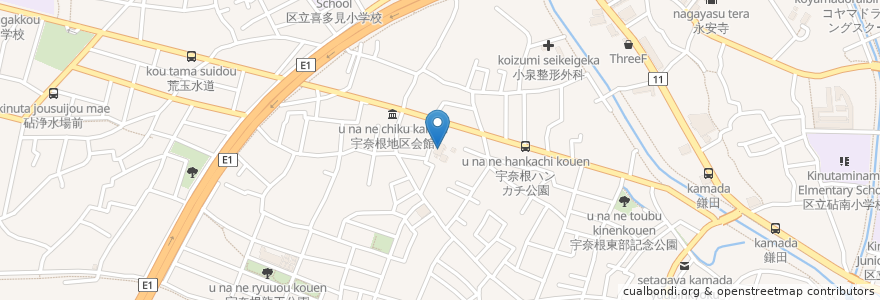 Mapa de ubicacion de 常光寺 en Japonya, 東京都, 世田谷区.