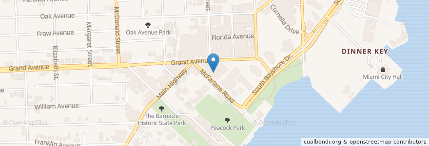Mapa de ubicacion de Panorama Restaurant & Sky Lounge en Estados Unidos Da América, Flórida, Condado De Miami-Dade, Miami.