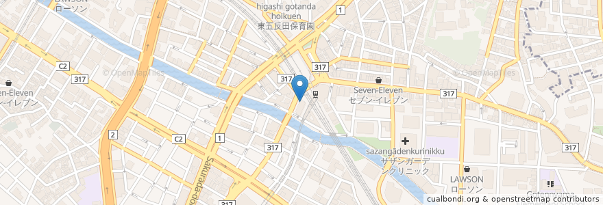 Mapa de ubicacion de 魚がし日本一 en اليابان, 東京都, 品川区.