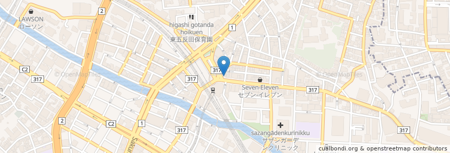 Mapa de ubicacion de 陳麻家 en Япония, Токио, Синагава.