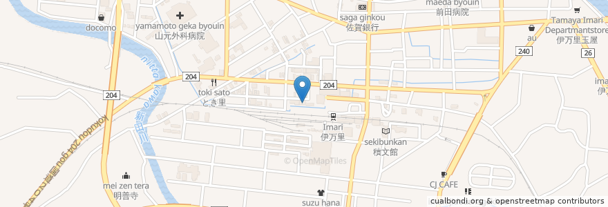 Mapa de ubicacion de 森戸歯科 en 日本, 佐贺县, 伊万里市.