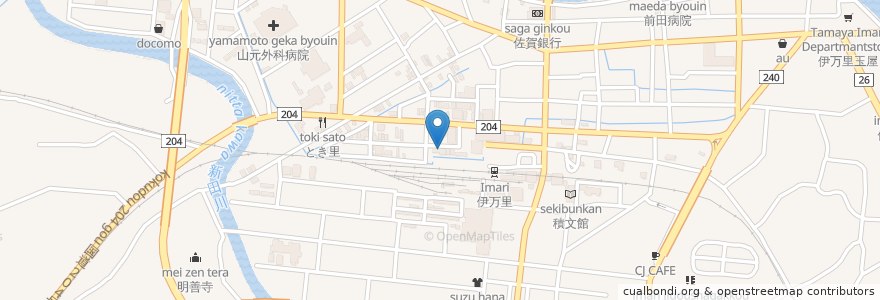 Mapa de ubicacion de 木本耳鼻咽頭科 en Japan, Präfektur Saga, 伊万里市.