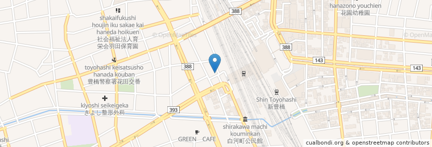 Mapa de ubicacion de 日産レンタカー en Japan, Präfektur Aichi, 豊橋市.