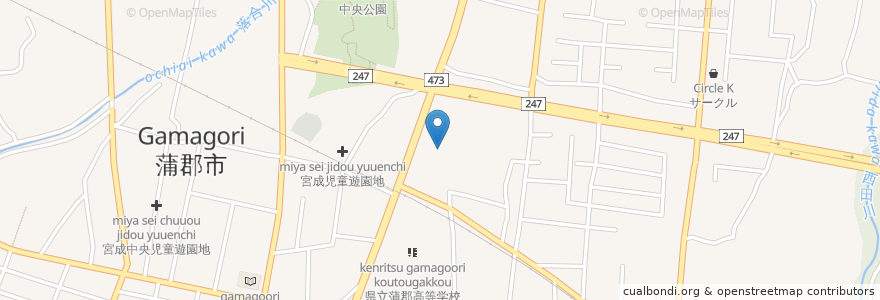 Mapa de ubicacion de スギ薬局 en Japonya, 愛知県, 蒲郡市.