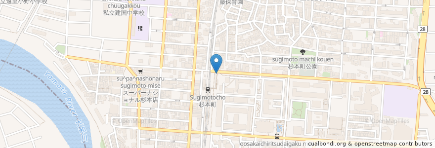 Mapa de ubicacion de Ticket en Jepun, 大阪府, 住吉区.