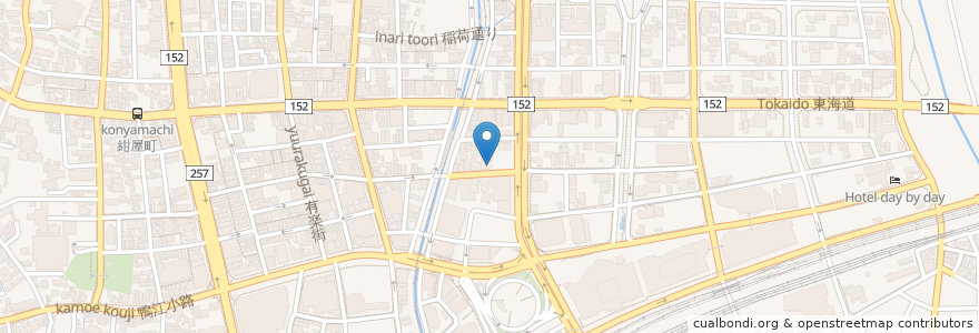 Mapa de ubicacion de 牛三昧 en Japonya, 静岡県, 浜松市, 中区.