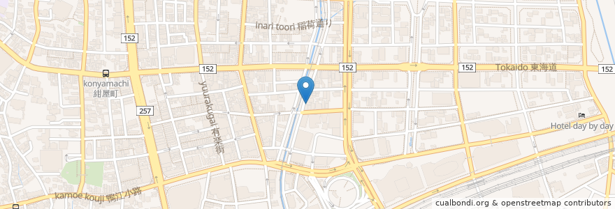 Mapa de ubicacion de 備長炭炭焼き 獅子丸 en Japão, 静岡県, 浜松市, 中区.