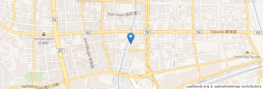 Mapa de ubicacion de 復明館眼科院 en Japonya, 静岡県, 浜松市, 中区.