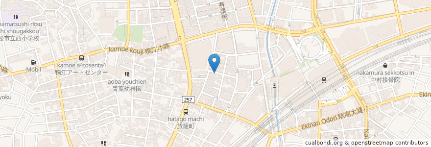 Mapa de ubicacion de KITCHEN TOM en 日本, 静冈县, 浜松市, 中区.