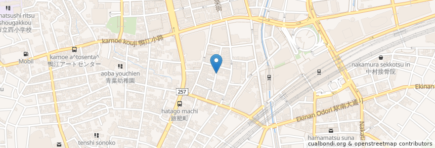 Mapa de ubicacion de 割烹みその en اليابان, شيزوكا, 浜松市, 中区.