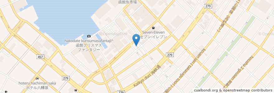 Mapa de ubicacion de 豊川稲荷神社 en Japão, 北海道, 渡島総合振興局, 函館市.