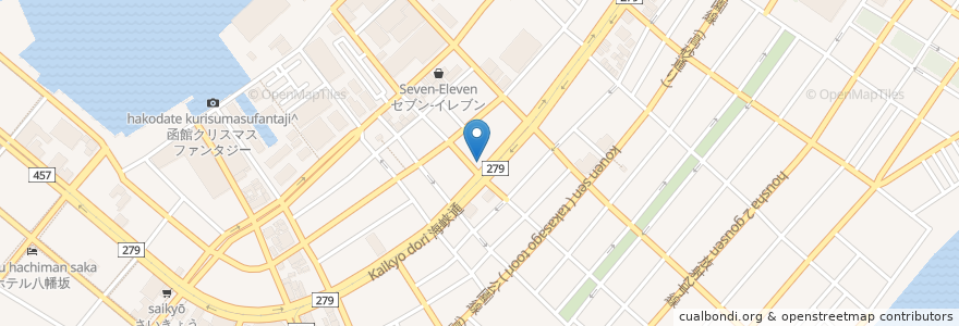 Mapa de ubicacion de ENEOS en Japão, 北海道, 渡島総合振興局, 函館市.