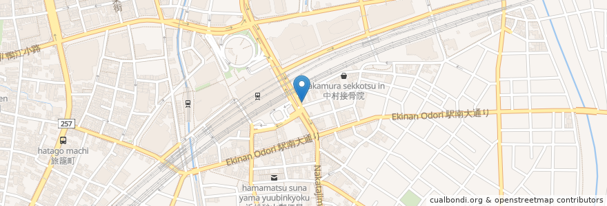 Mapa de ubicacion de 魚市寿し en 日本, 静冈县, 浜松市, 中区.