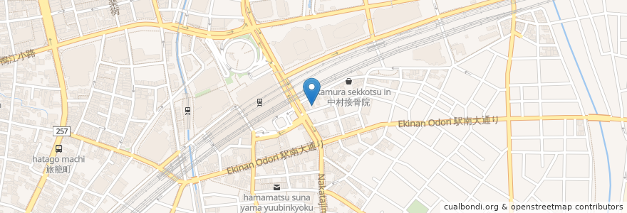 Mapa de ubicacion de ラーメン好麺 en Japonya, 静岡県, 浜松市, 中区.