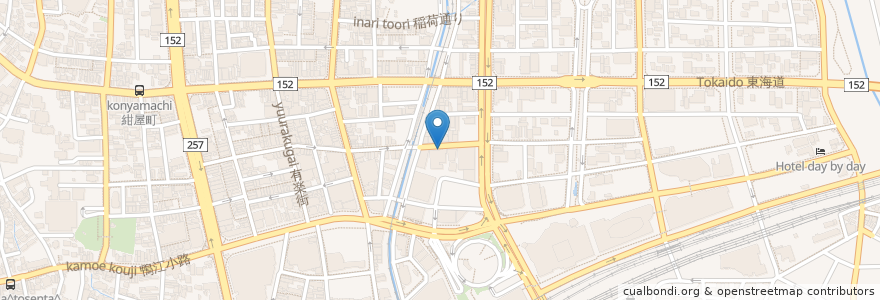 Mapa de ubicacion de ろうきん en Japonya, 静岡県, 浜松市, 中区.