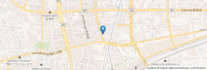 Mapa de ubicacion de 濱松 den den.spice/Y en ژاپن, 静岡県, 浜松市, 中区.