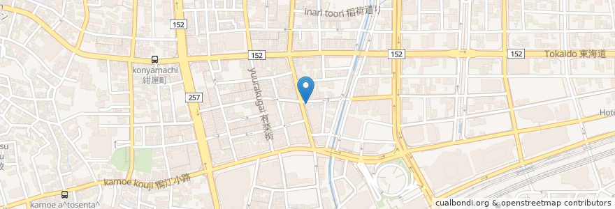 Mapa de ubicacion de club 神楽 en 일본, 시즈오카현, 浜松市, 中区.