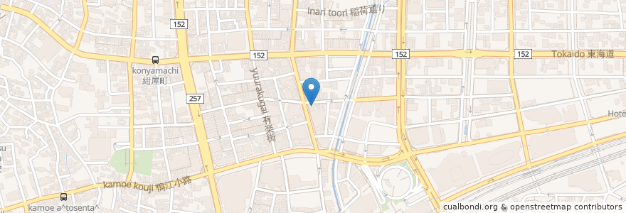 Mapa de ubicacion de 台湾料理 阿里山 en Japão, 静岡県, 浜松市, 中区.