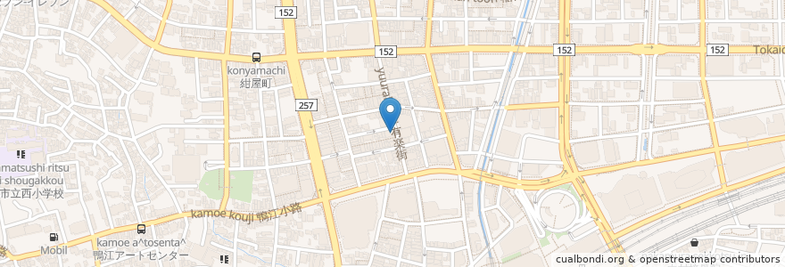 Mapa de ubicacion de シダックス en 일본, 시즈오카현, 浜松市, 中区.