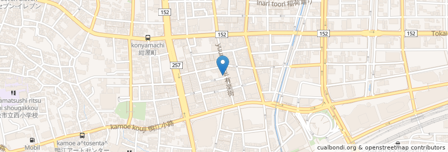 Mapa de ubicacion de 昭和食堂 en Japonya, 静岡県, 浜松市, 中区.