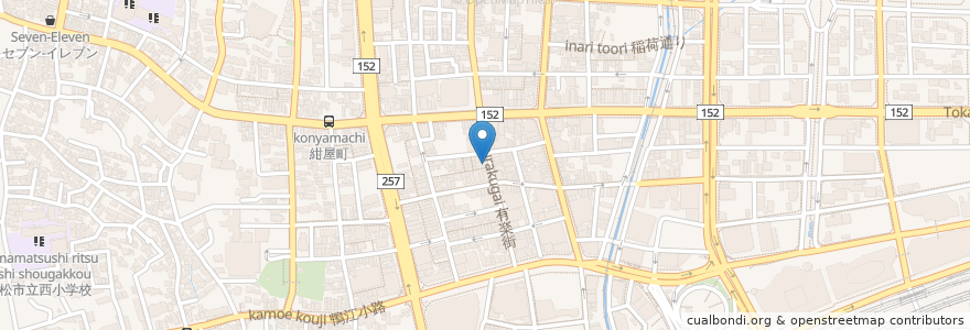 Mapa de ubicacion de てんくう en Япония, Сидзуока, 浜松市, 中区.