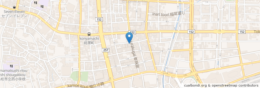 Mapa de ubicacion de ととしぐれ en 日本, 静岡県, 浜松市, 中区.
