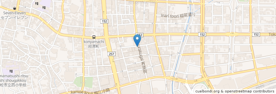 Mapa de ubicacion de なごみ en Jepun, 静岡県, 浜松市, 中区.