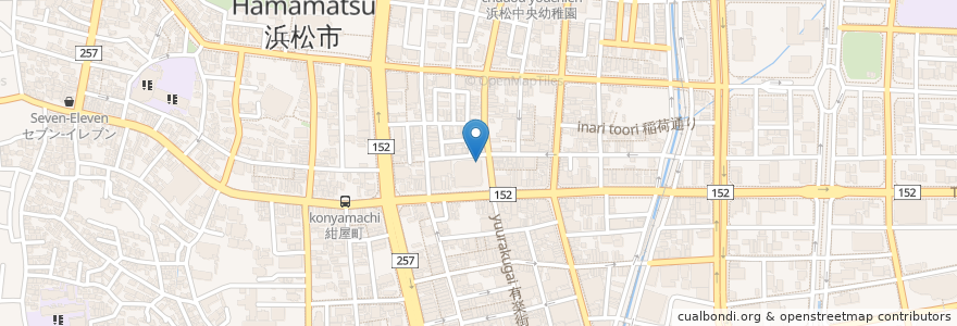 Mapa de ubicacion de ビオラ田町パーキング en 日本, 静岡県, 浜松市, 中区.