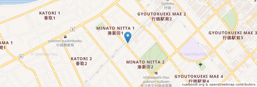 Mapa de ubicacion de BOMBAY PALACE en Japan, Präfektur Chiba, 市川市.