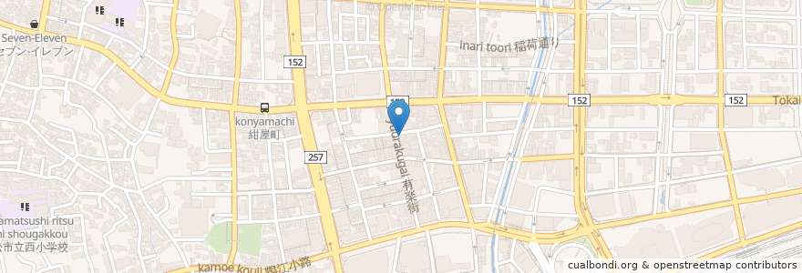 Mapa de ubicacion de まるしょう en 일본, 시즈오카현, 浜松市, 中区.