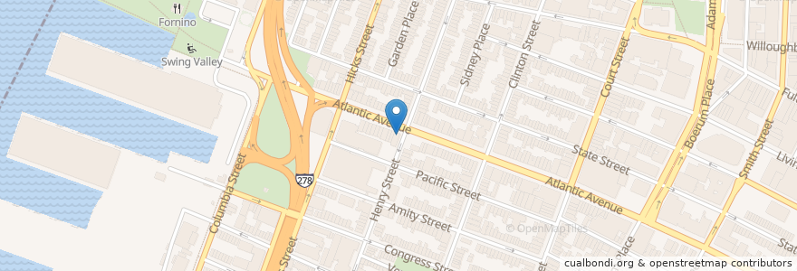 Mapa de ubicacion de Long Island Restaurant en ایالات متحده آمریکا, New York, نیویورک, Brooklyn.