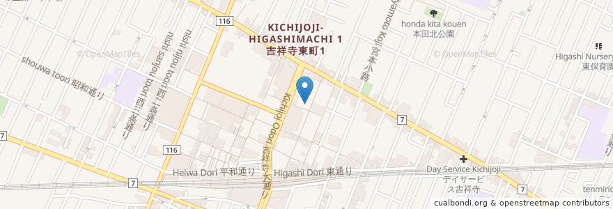 Mapa de ubicacion de Screwdriver en 日本, 東京都, 武蔵野市.