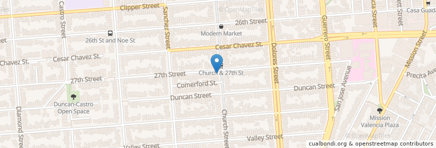 Mapa de ubicacion de Eric's Chinese Restaurant en Stati Uniti D'America, California, San Francisco, San Francisco.