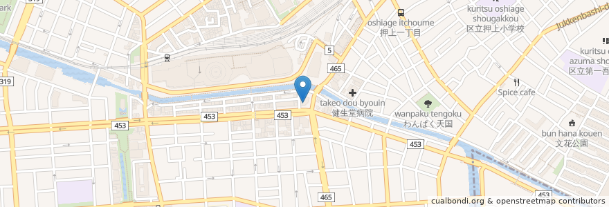 Mapa de ubicacion de ガスト en 日本, 東京都, 墨田区.