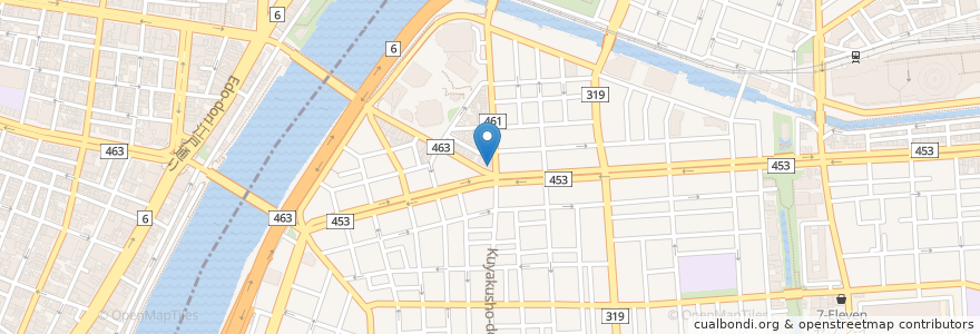 Mapa de ubicacion de はらには小町 en 日本, 東京都, 墨田区.