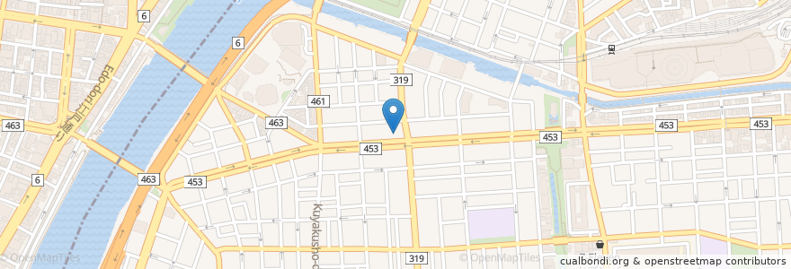 Mapa de ubicacion de マクドナルド en Japonya, 東京都, 墨田区.