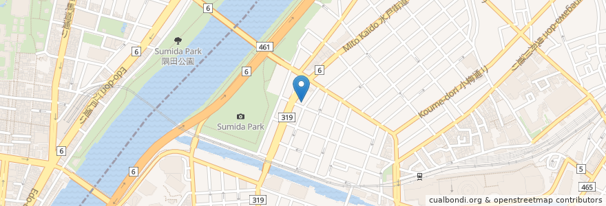 Mapa de ubicacion de IPCRESS LOUNGE en Japan, Tokio, 墨田区.