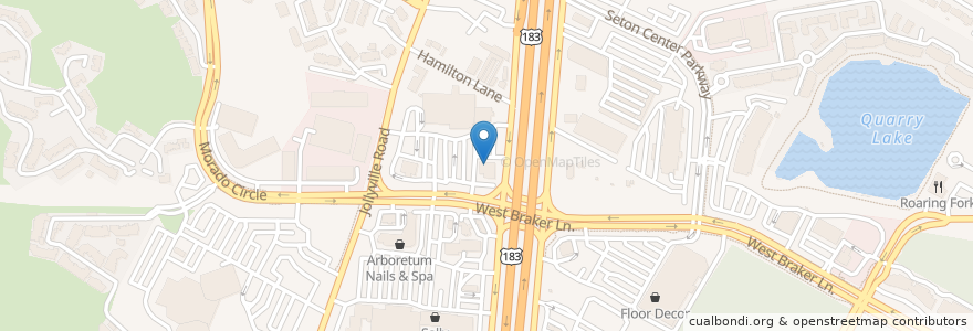 Mapa de ubicacion de Jimmy John's en Stati Uniti D'America, Texas, Travis County, Austin.