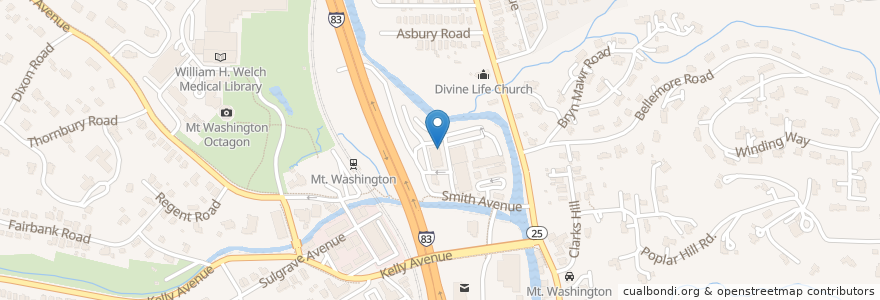 Mapa de ubicacion de PNC Bank en ایالات متحده آمریکا, مریلند, Baltimore.