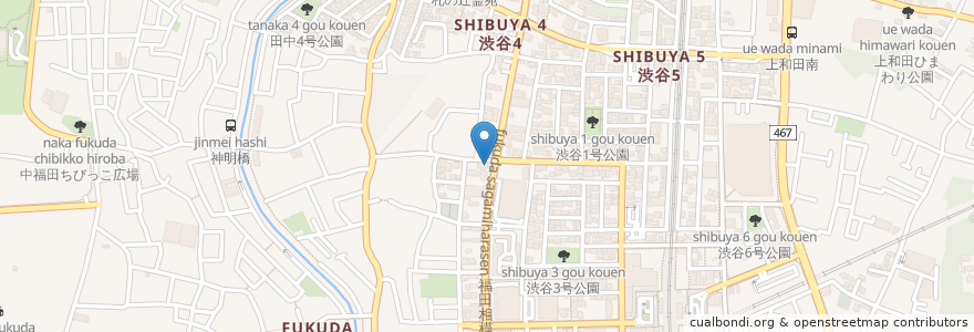 Mapa de ubicacion de 南大和どうぶつ病院 en 일본, 가나가와현, 大和市.