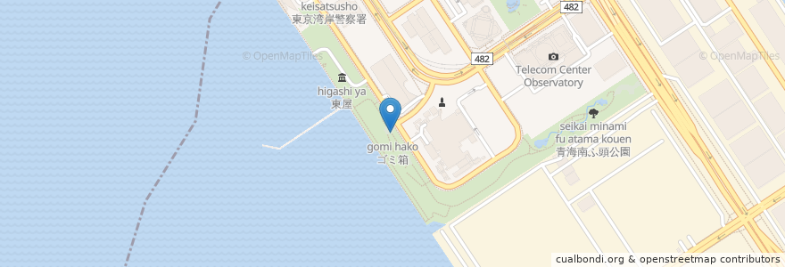 Mapa de ubicacion de ゴミ箱 en 日本, 東京都.