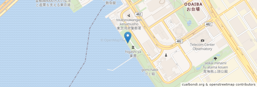Mapa de ubicacion de ゴミ箱 en اليابان, 東京都.