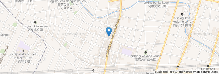 Mapa de ubicacion de 西荻レディースクリニック en Japon, Tokyo, 杉並区.